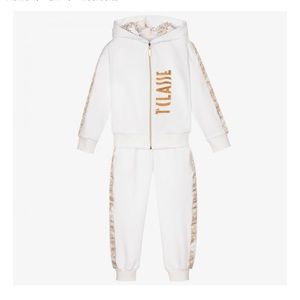 White tracksuit for girls by Alviero Martini 18 -24 m